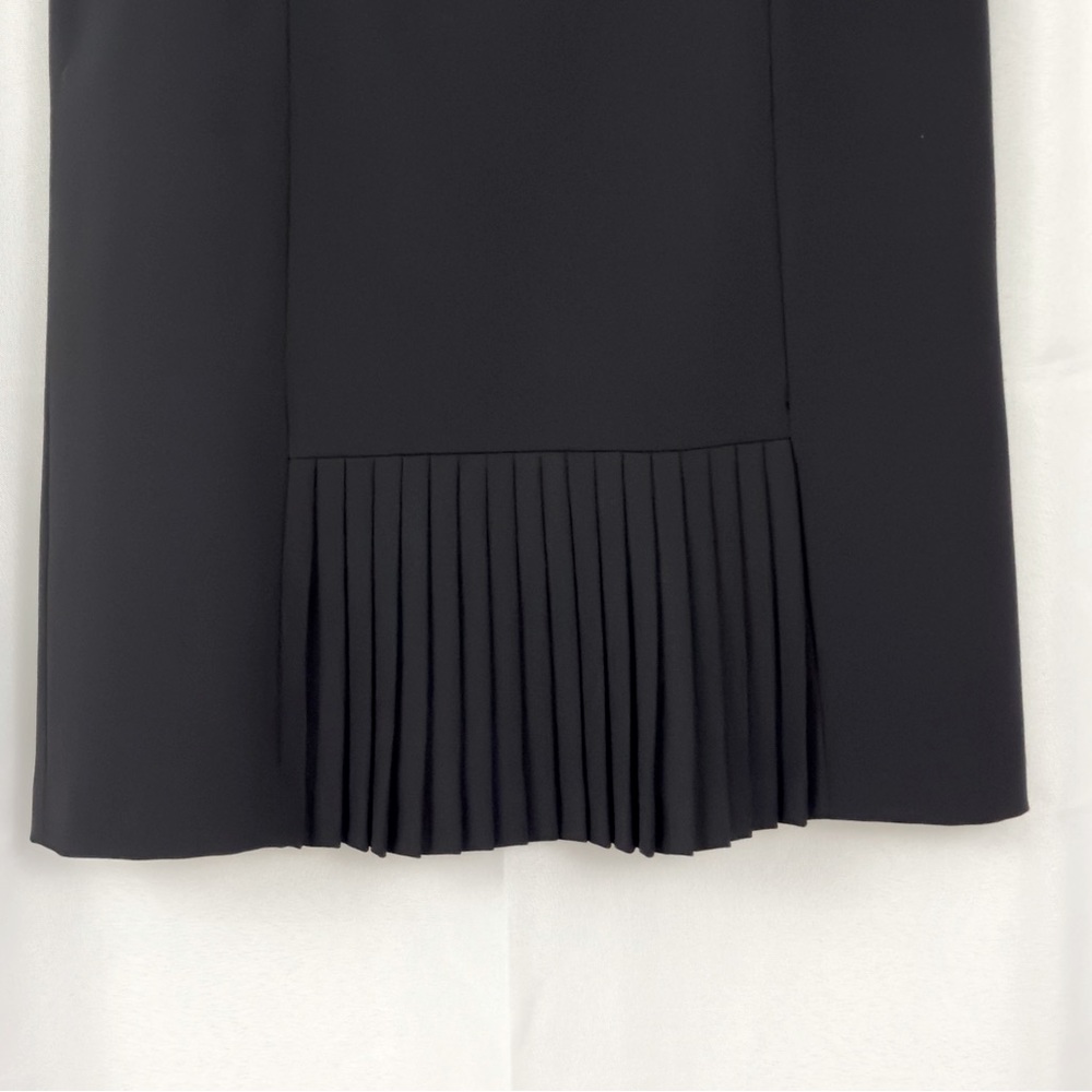 Peter Nygard Black Knee-Length Pleated Pencil Skirt 4 Petite Excellent Condition - Picture 4 of 7